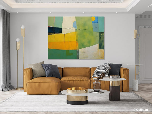 Original Canvas Artwork, Large Wall Art Painting for Dining Room, Contemporary Acrylic Painting on Canvas, Modern Abstract Wall Paintings-Paintingforhome