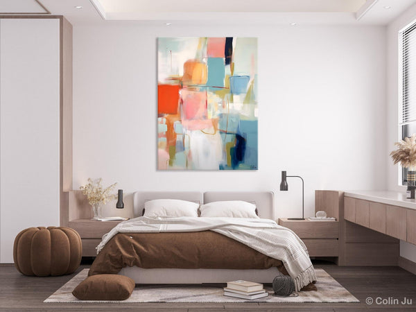 Hand Painted Canvas Art, Original Artowrk, Abstract Wall Paintings, Extra Large Paintings for Dining Room, Contemporary Wall Art Paintings-Paintingforhome