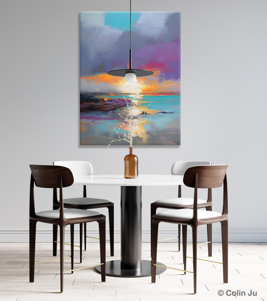 Landscape Paintings for Living Room, Extra Large Modern Wall Art Paintings, Acrylic Painting on Canvas, Original Landscape Abstract Painting-Paintingforhome