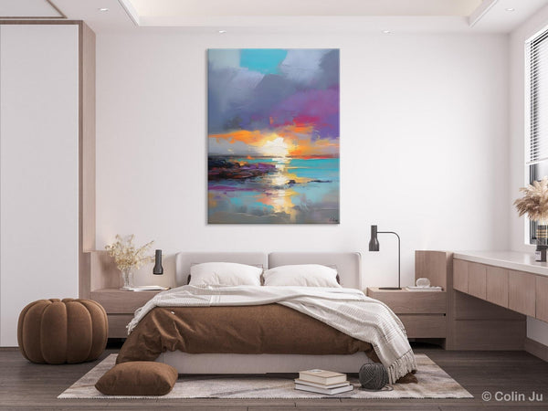 Landscape Paintings for Living Room, Extra Large Modern Wall Art Paintings, Acrylic Painting on Canvas, Original Landscape Abstract Painting-Paintingforhome