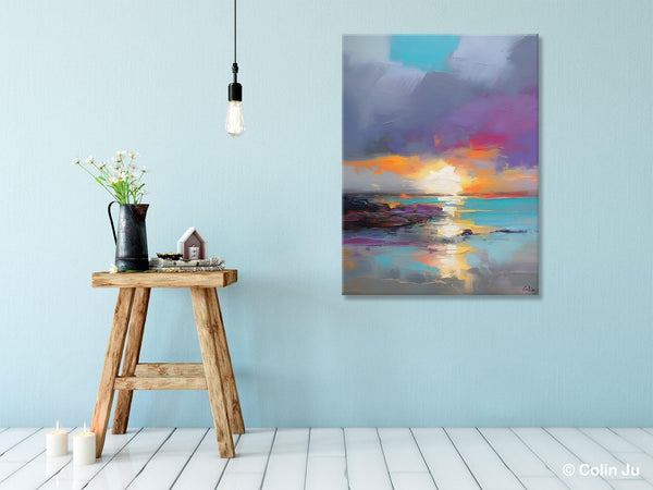 Landscape Paintings for Living Room, Extra Large Modern Wall Art Paintings, Acrylic Painting on Canvas, Original Landscape Abstract Painting-Paintingforhome