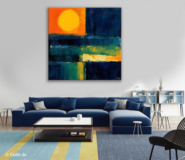 Large Abstract Painting for Dining Room, Modern Acrylic Artwork, Simple Canvas Paintings, Contemporary Canvas Art, Original Modern Wall Art-Paintingforhome