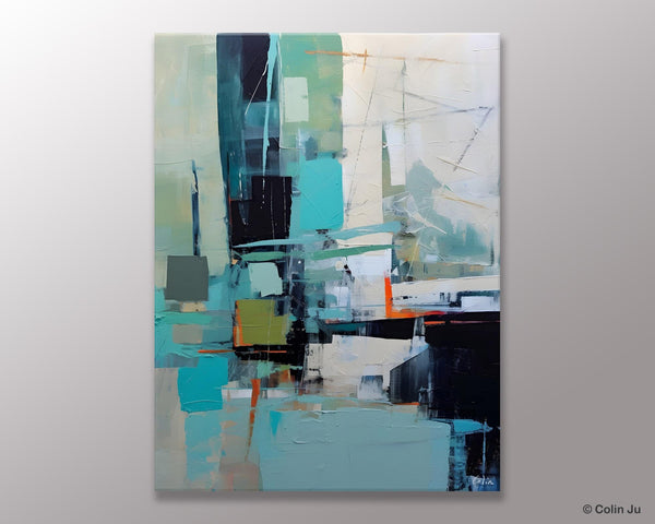 Original Abstract Art, Large Wall Art Painting for Dining Room, Large Modern Canvas Wall Paintings, Hand Painted Acrylic Painting on Canvas-Paintingforhome