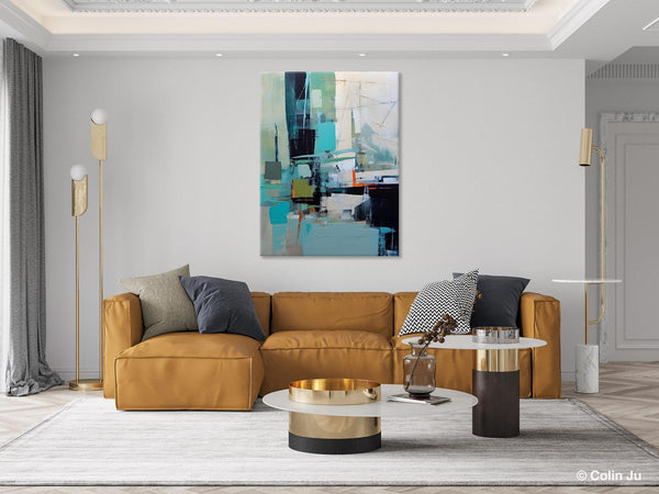 Original Abstract Art, Large Wall Art Painting for Dining Room, Large Modern Canvas Wall Paintings, Hand Painted Acrylic Painting on Canvas-Paintingforhome