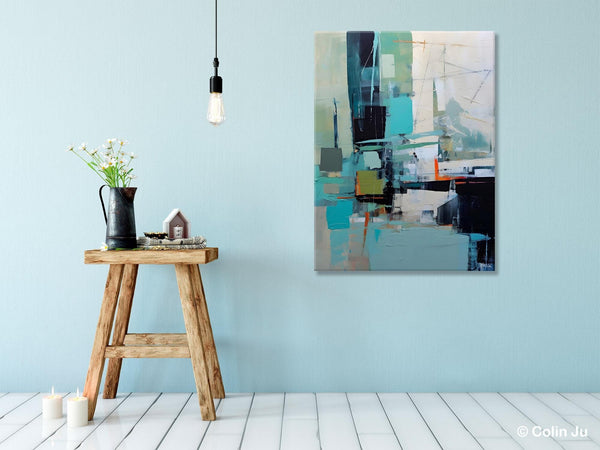 Original Abstract Art, Large Wall Art Painting for Dining Room, Large Modern Canvas Wall Paintings, Hand Painted Acrylic Painting on Canvas-Paintingforhome