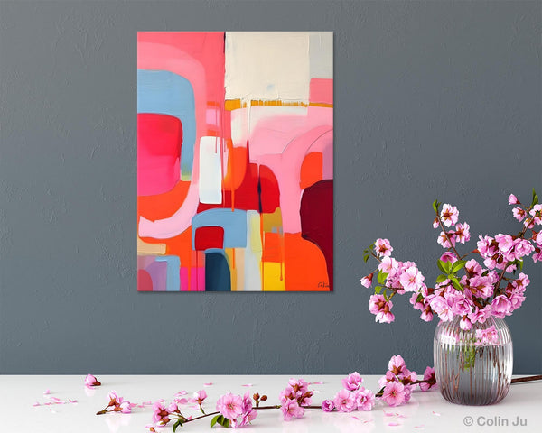 Contemporary Acrylic Painting on Canvas, Simple Abstract Art, Large Painting for Dining Room, Original Canvas Artwork, Wall Art Paintings-Paintingforhome