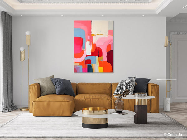 Contemporary Acrylic Painting on Canvas, Simple Abstract Art, Large Painting for Dining Room, Original Canvas Artwork, Wall Art Paintings-Paintingforhome
