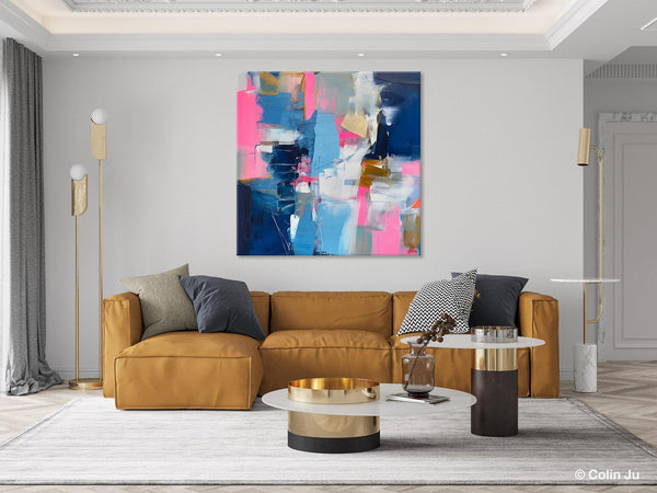 Canvas Art, Original Modern Wall Art, Modern Acrylic Artwork, Modern Canvas Paintings, Contemporary Large Abstract Painting for Dining Room-Paintingforhome
