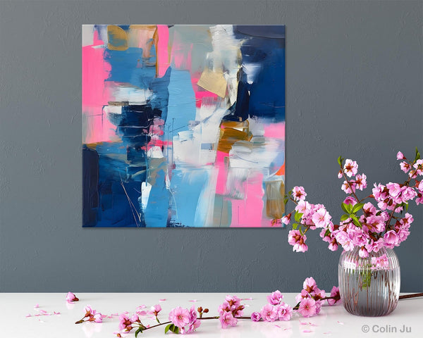 Canvas Art, Original Modern Wall Art, Modern Acrylic Artwork, Modern Canvas Paintings, Contemporary Large Abstract Painting for Dining Room-Paintingforhome