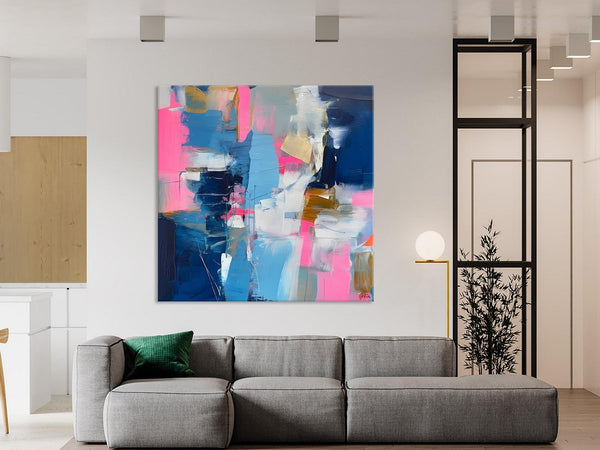 Canvas Art, Original Modern Wall Art, Modern Acrylic Artwork, Modern Canvas Paintings, Contemporary Large Abstract Painting for Dining Room-Paintingforhome