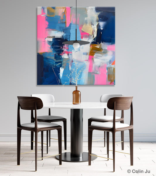 Canvas Art, Original Modern Wall Art, Modern Acrylic Artwork, Modern Canvas Paintings, Contemporary Large Abstract Painting for Dining Room-Paintingforhome