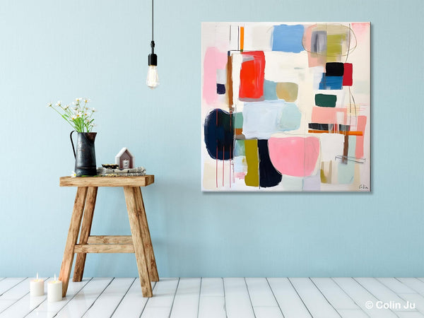 Modern Canvas Paintings, Large Abstract Painting for Bedroom, Original Abstract Wall Art, Modern Acrylic Artwork, Contemporary Canvas Art-Paintingforhome