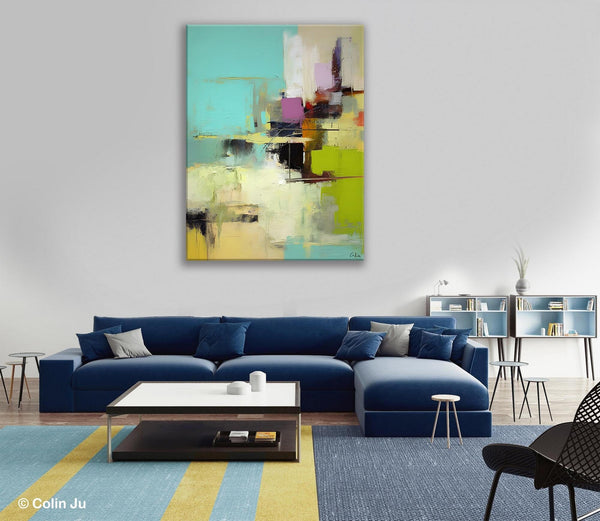 Contemporary Wall Art Paintings, Extra Large Original Art, Abstract Landscape Artwork, Landscape Painting on Canvas, Hand Painted Canvas Art-Paintingforhome