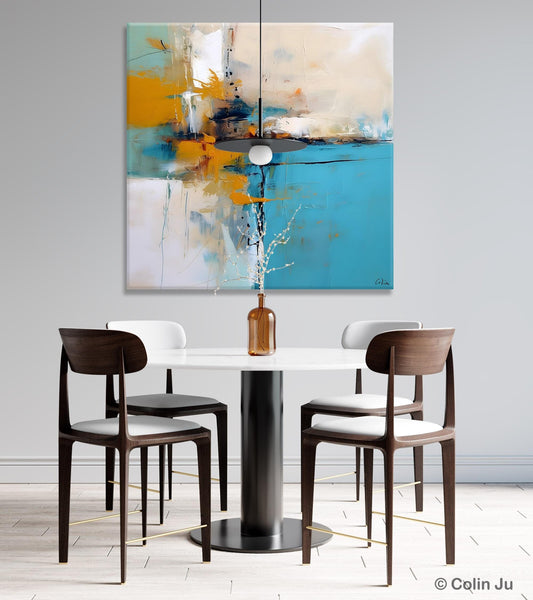 Large Abstract Art for Bedroom, Modern Canvas Paintings, Original Abstract Wall Art, Geometric Modern Acrylic Art, Contemporary Canvas Art-Paintingforhome