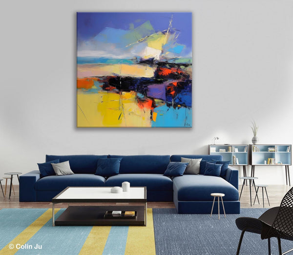 Modern Acrylic Artwork, Buy Art Paintings Online, Contemporary Canvas Art, Original Modern Paintings, Large Abstract Painting for Bedroom-Paintingforhome