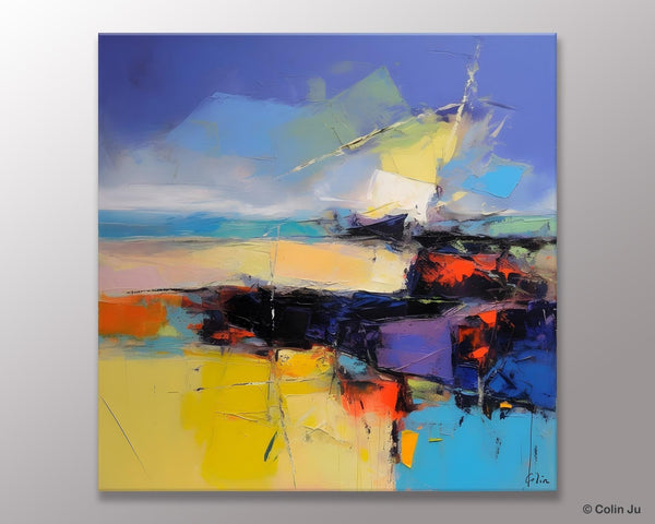Modern Acrylic Artwork, Buy Art Paintings Online, Contemporary Canvas Art, Original Modern Paintings, Large Abstract Painting for Bedroom-Paintingforhome