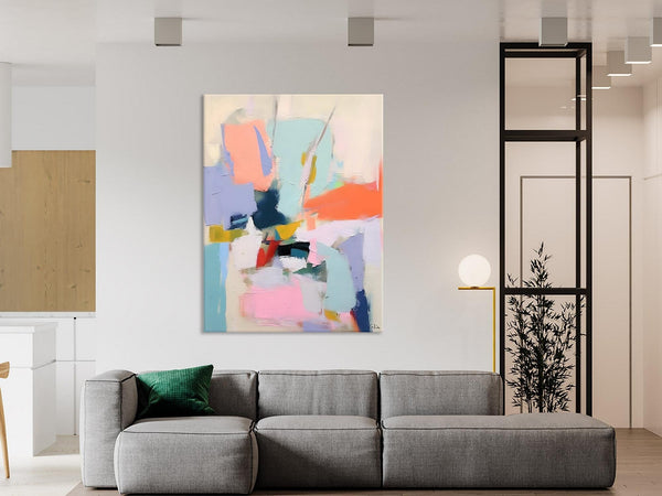 Original Artowrk, Abstract Wall Paintings, Hand Painted Canvas Art, Extra Large Paintings for Dining Room, Contemporary Wall Art Paintings-Paintingforhome