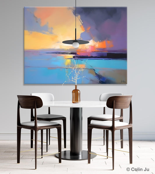 Extra Large Modern Wall Art Paintings, Acrylic Painting on Canvas, Landscape Paintings for Living Room, Original Landscape Abstract Painting-Paintingforhome