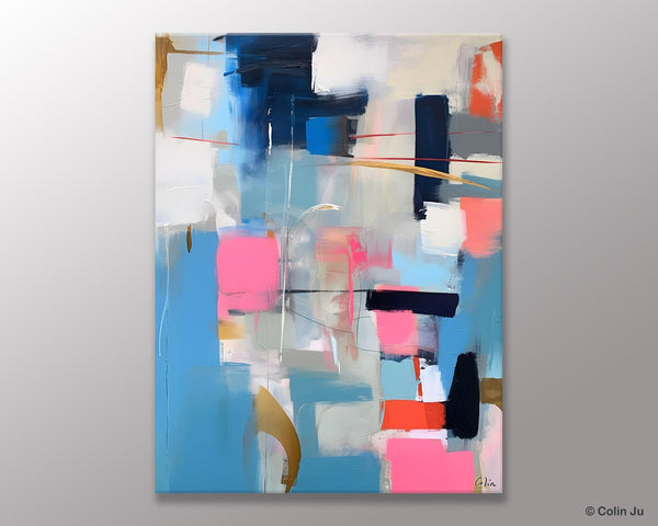 Modern Wall Art Paintings, Canvas Paintings for Bedroom, Contemporary Acrylic Painting on Canvas, Large Original Art, Buy Wall Art Online-Paintingforhome