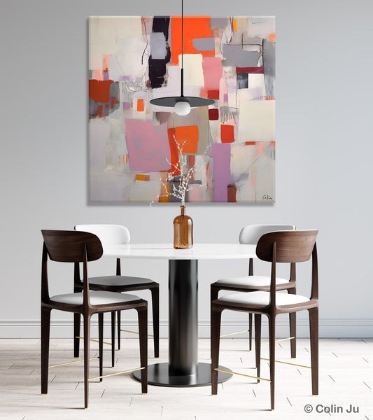 Modern Acrylic Artwork, Original Modern Paintings, Contemporary Canvas Art, Heavy Texture Canvas Art, Large Abstract Painting for Bedroom-Paintingforhome
