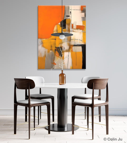 Large Paintings for Bedroom, Yellow Abstract Art Paintings, Large Contemporary Wall Art, Hand Painted Canvas Art, Original Modern Painting-Paintingforhome