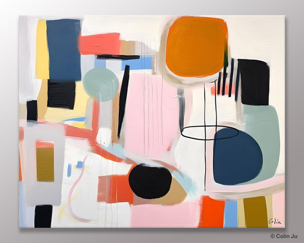 Abstract Canvas Paintings, Extra Large Canvas Painting for Living Room, Original Acrylic Wall Art, Oversized Contemporary Acrylic Paintings-Paintingforhome