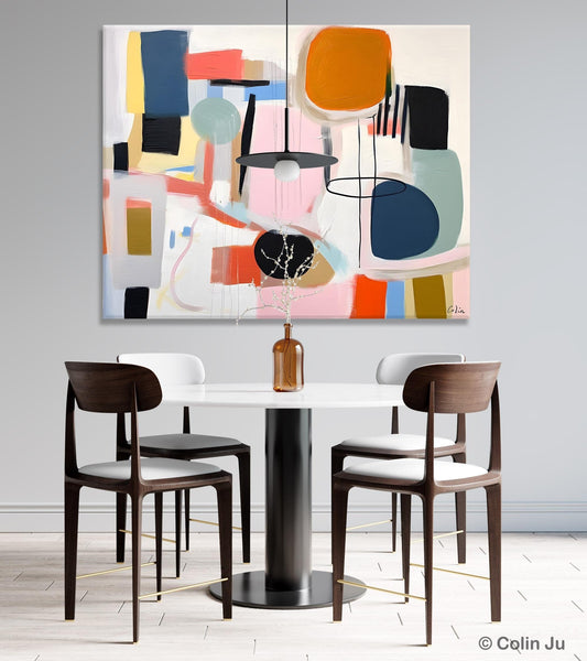 Abstract Canvas Paintings, Extra Large Canvas Painting for Living Room, Original Acrylic Wall Art, Oversized Contemporary Acrylic Paintings-Paintingforhome