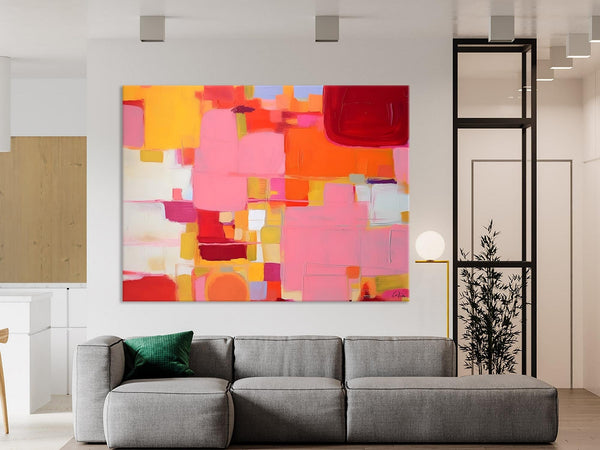 Original Acrylic Wall Art, Oversized Contemporary Acrylic Paintings, Abstract Canvas Paintings, Extra Large Canvas Painting for Living Room-Paintingforhome