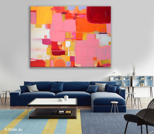 Original Acrylic Wall Art, Oversized Contemporary Acrylic Paintings, Abstract Canvas Paintings, Extra Large Canvas Painting for Living Room-Paintingforhome