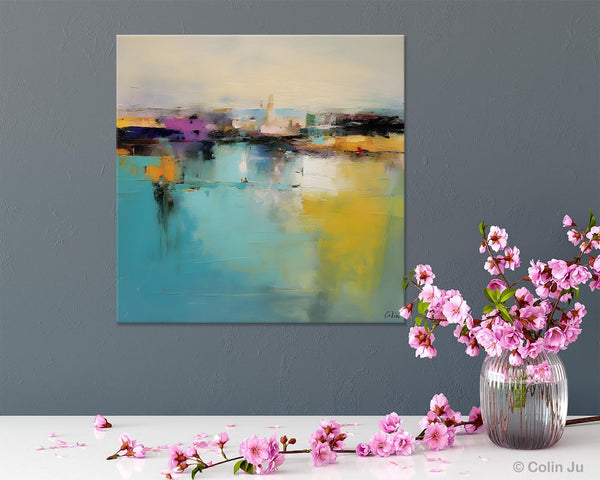 Large Abstract Painting for Bedroom, Modern Acrylic Paintings, Original Modern Wall Art Paintings, Oversized Contemporary Canvas Paintings-Paintingforhome