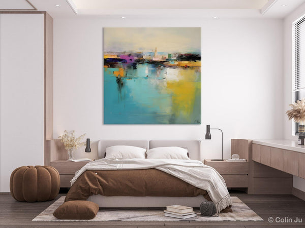 Large Abstract Painting for Bedroom, Modern Acrylic Paintings, Original Modern Wall Art Paintings, Oversized Contemporary Canvas Paintings-Paintingforhome