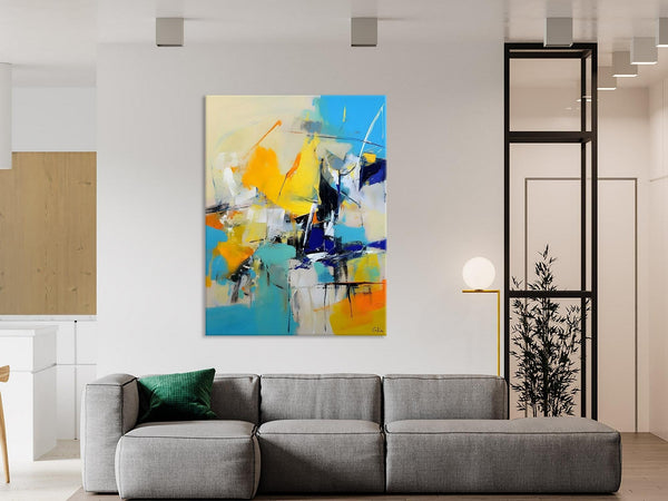 Original Canvas Wall Art, Oversized Contemporary Acrylic Paintings, Modern Abstract Paintings, Extra Large Canvas Painting for Living Room-Paintingforhome