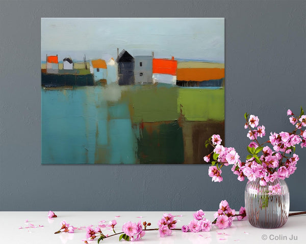 Abstract Landscape Paintings, Extra Large Canvas Painting for Living Room, Large Original Abstract Wall Art, Contemporary Acrylic Paintings-Paintingforhome