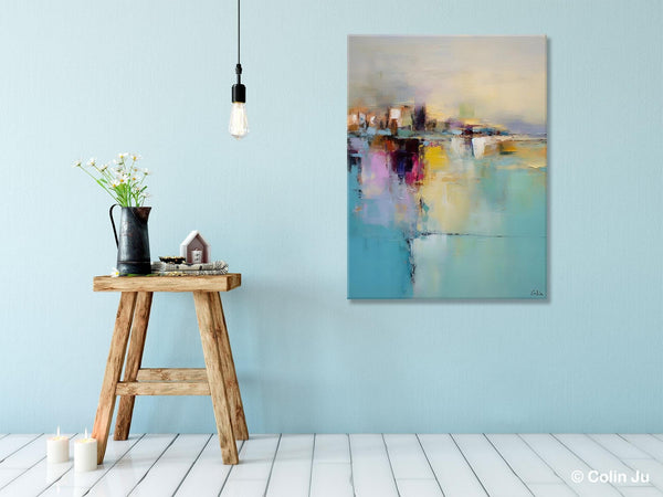 Oversized Contemporary Acrylic Paintings, Modern Abstract Paintings, Extra Large Canvas Painting for Living Room, Original Canvas Wall Art-Paintingforhome