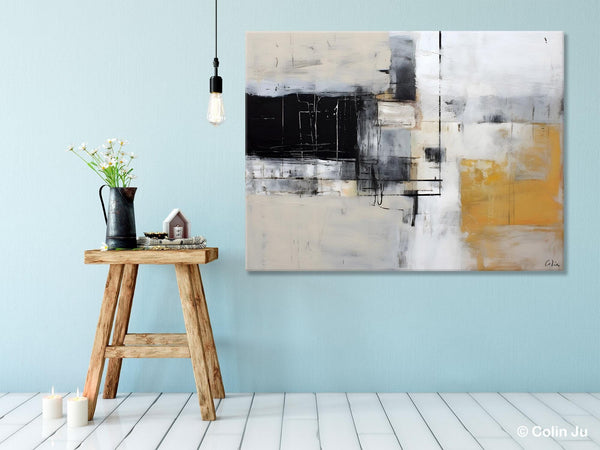 Modern Abstract Art Paintings, Extra Large Canvas Painting for Bedroom, Original Canvas Wall Art, Oversized Contemporary Acrylic Paintings-Paintingforhome