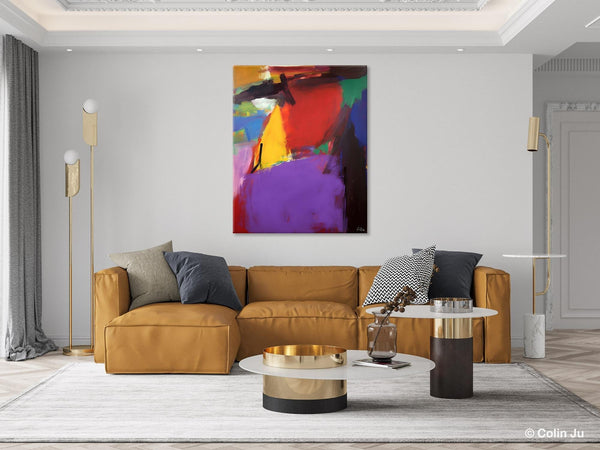 Abstract Painting on Canvas, Extra Large Abstract Painting for Living Room, Large Original Abstract Wall Art, Contemporary Acrylic Paintings-Paintingforhome