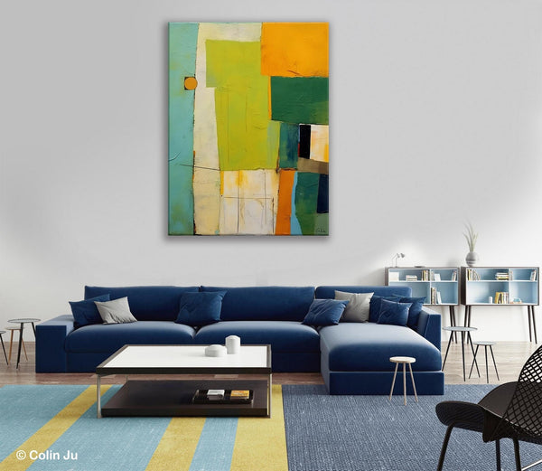 Simple Modern Wall Art, Oversized Contemporary Acrylic Paintings, Extra Large Canvas Painting for Living Room, Original Abstract Paintings-Paintingforhome