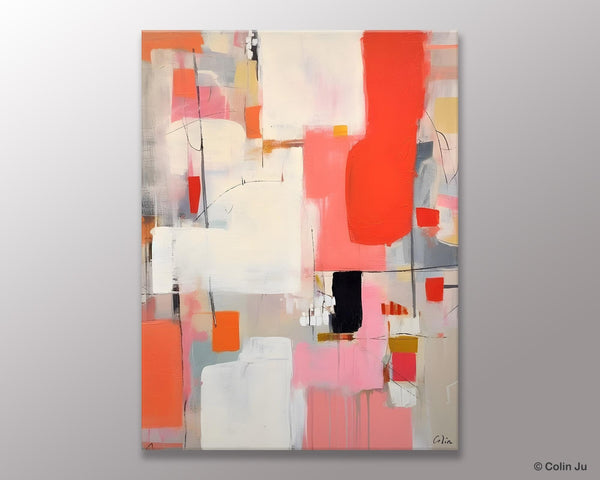Extra Large Painting on Canvas, Huge Contemporary Acrylic Paintings, Extra Large Canvas Painting for Bedroom, Original Abstract Wall Art-Paintingforhome
