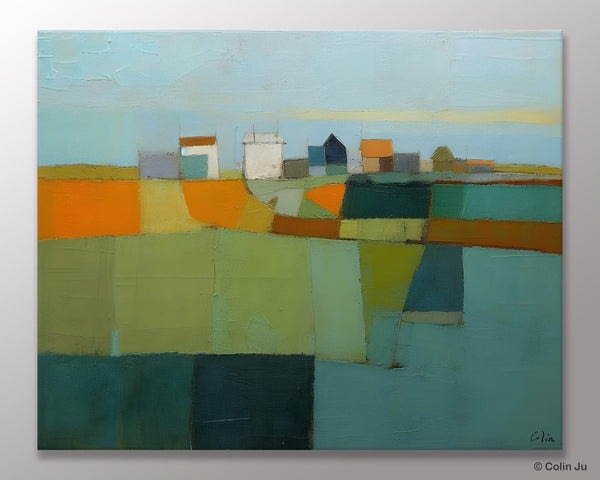 Abstract Landscape Painting on Canvas, Extra Large Landacape Wall Art for Living Room, Original Abstract Wall Art, Acrylic Painting for Sale-Paintingforhome