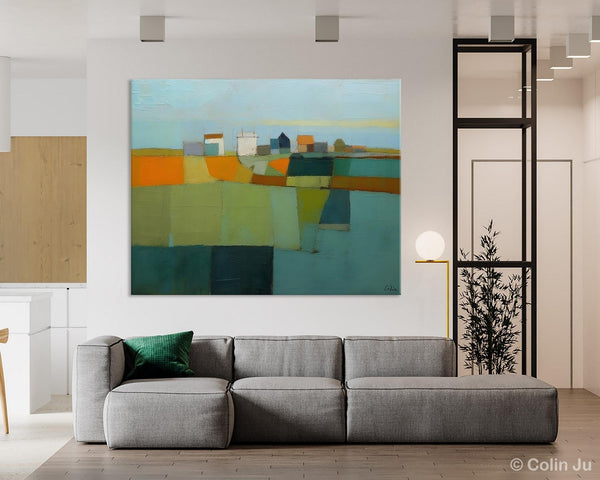 Abstract Landscape Painting on Canvas, Extra Large Landacape Wall Art for Living Room, Original Abstract Wall Art, Acrylic Painting for Sale-Paintingforhome