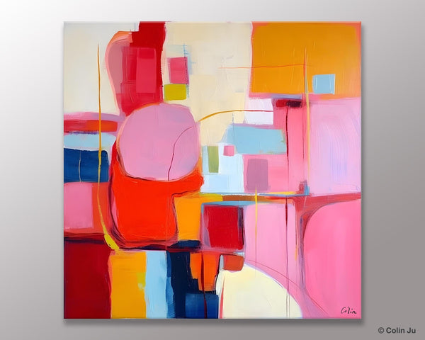 Ultra Modern Acrylic Paintings, Abstract Painting for Bedroom, Original Modern Wall Art Paintings, Oversized Contemporary Canvas Paintings-Paintingforhome
