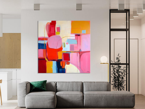 Ultra Modern Acrylic Paintings, Abstract Painting for Bedroom, Original Modern Wall Art Paintings, Oversized Contemporary Canvas Paintings-Paintingforhome