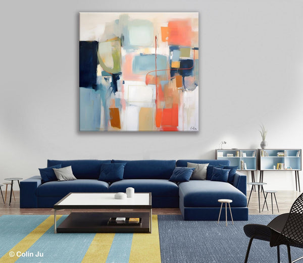 Large Abstract Painting for Bedroom, Original Modern Paintings, Contemporary Canvas Art, Modern Acrylic Artwork, Buy Art Paintings Online-Paintingforhome