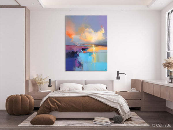 Original Landscape Paintings, Modern Paintings, Large Contemporary Wall Art, Acrylic Painting on Canvas, Extra Large Paintings for Bedroom-Paintingforhome