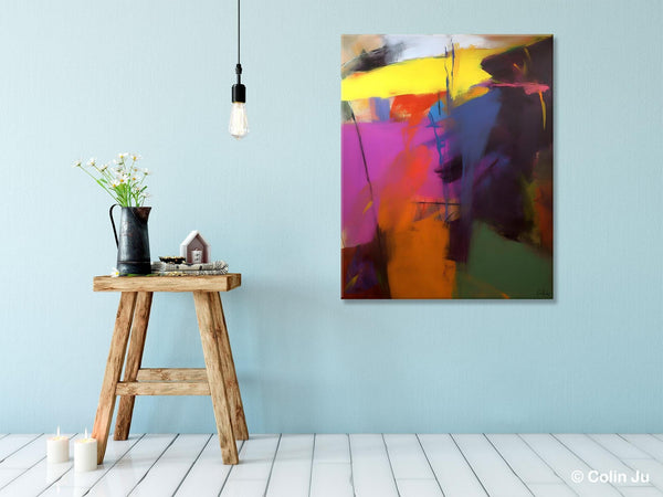 Extra Large Abstract Painting for Dining Room, Large Original Abstract Wall Art, Contemporary Acrylic Paintings, Abstract Painting on Canvas-Paintingforhome