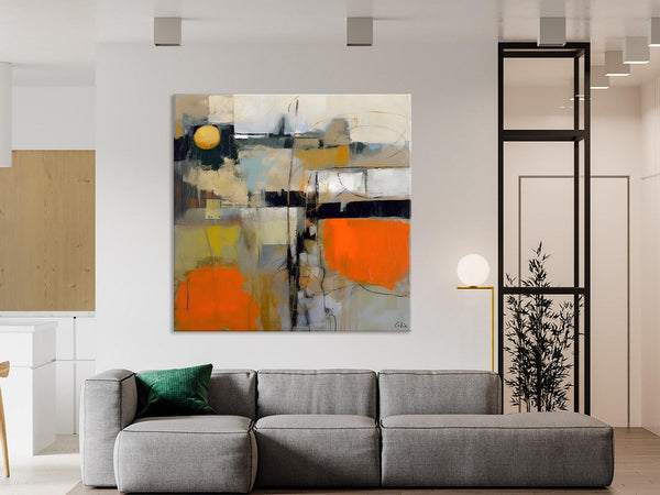 Modern Acrylic Artwork, Original Modern Art, Heavy Texture Canvas Paintings, Contemporary Canvas Art, Large Abstract Painting for Bedroom-Paintingforhome