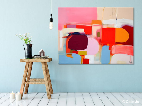 Extra Large Canvas Paintings, Original Abstract Art, Modern Wall Art Ideas for Dining Room, Impasto Painting, Contemporary Acrylic Paintings-Paintingforhome