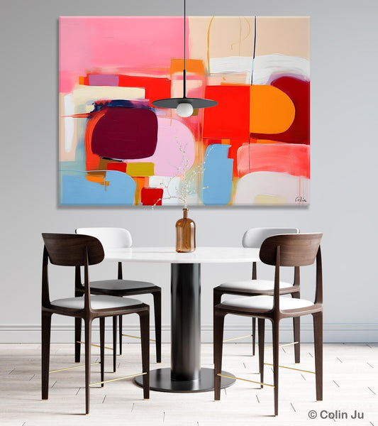 Extra Large Canvas Paintings, Original Abstract Art, Modern Wall Art Ideas for Dining Room, Impasto Painting, Contemporary Acrylic Paintings-Paintingforhome