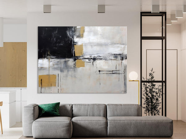 Original Abstract Art, Modern Wall Art Ideas for Bedroom, Extra Large Canvas Paintings, Impasto Art Painting, Contemporary Acrylic Paintings-Paintingforhome