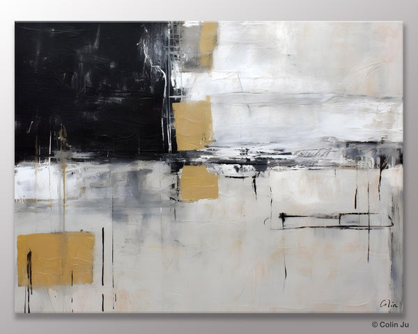 Original Abstract Art, Modern Wall Art Ideas for Bedroom, Extra Large Canvas Paintings, Impasto Art Painting, Contemporary Acrylic Paintings-Paintingforhome